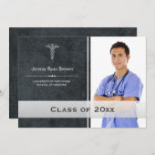 Faire-part photo de la graduation Médicale des soi (Devant / Derrière)