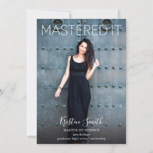 Faire-part photo de la maîtrise