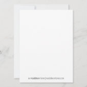 Faire-part Photo de la Marine Blue En vichy Dreams (Dos)