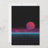 Faire-part photo de la nouvelle vague des années 8 (Dos)