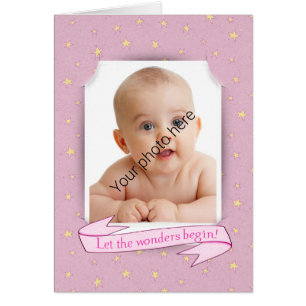 Faire-part photo de la petite fille