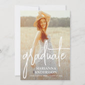 Faire-part photo de la superposition de script (Devant)