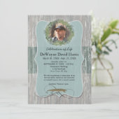 Faire-part photo de la sympathie du pêcheur (Debout devant)