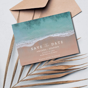 Faire-part Photo de mariage de destination de plage