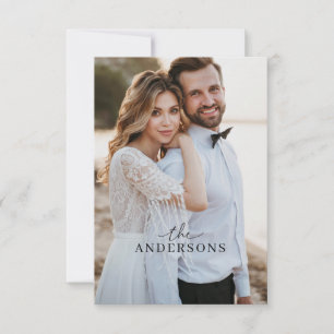 Faire-part Photo de mariage en fuite