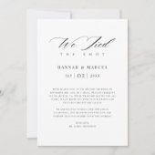 Faire-part Photo de mariage moderne Boho Script Nous avons no (Devant)