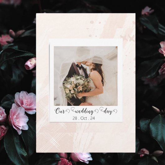 Faire-part Photo de mariage personnalisée élégante