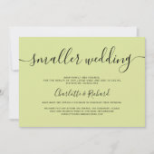 Faire-part Photo de mariage plus petite vert citron clair mod (Devant)