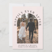 Faire-part Photo de mariage sous une arche pour réception de (Devant)