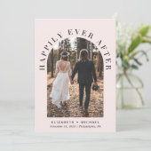 Faire-part Photo de mariage sous une arche pour réception de (Debout devant)