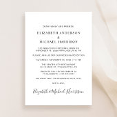 Faire-part Photo de mariage sous une arche pour un bonheur ét