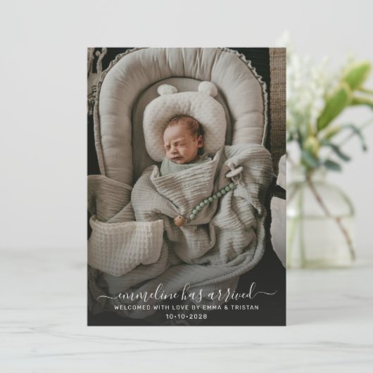 Faire-part Photo de naissance (Debout devant)