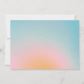 Faire-part Photo de naissance de bébé rose bleu pastel célest (Dos)