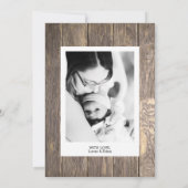 Faire-part Photo de naissance rustique (Dos)