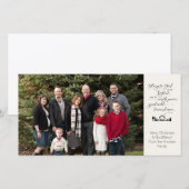 Faire-part Photo de Noël de la Nativité religieuse KJV Verse (Devant / Derrière)