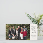 Faire-part Photo de Noël de la Nativité religieuse KJV Verse (Debout devant)