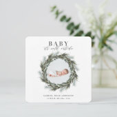 Faire-part Photo de Noël d'hiver (Debout devant)