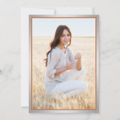 Faire-part Photo De Parents Orange & White Ombre Graduation (Dos)