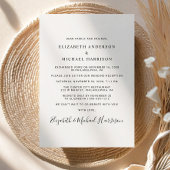 Faire-part Photo de réception de mariage Happily Ever After