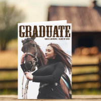 Photo de remise de diplôme Country Western Cowgirl