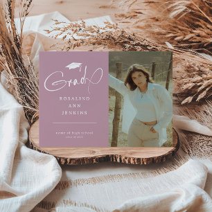 Faire-part Photo de remise de diplôme moderne 