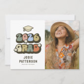 Faire-part Photo de remise de diplôme rétro (Devant)