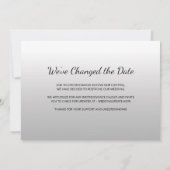 Faire-part photo de report mariage (Dos)