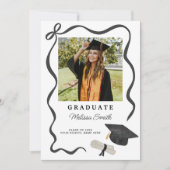 Faire-part Photo de ruban de graduation (Devant)