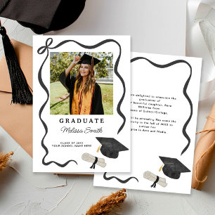 Faire-part Photo de ruban de graduation