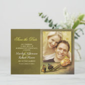 faire part photo de save the date avec design vint (Debout devant)