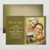 faire part photo de save the date avec design vint (Devant / Derrière)