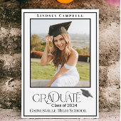 Faire-part photo des diplômés en typographie moder