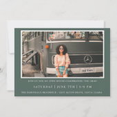 Faire-part photo des diplômés en typographie moder (Dos)