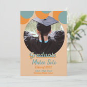 Faire-part photo des points de graduation super (Debout devant)