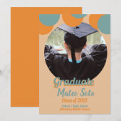 Faire-part photo des points de graduation super (Devant / Derrière)