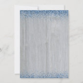 Faire-Part Photo Double Diplôme Paillettes Bleu Ru (Dos)