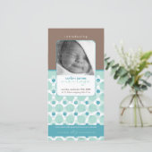 Faire-part PHOTO DOUCE ANNONCES DE NAISSANCE :: Bonjour bébé  (Debout devant)