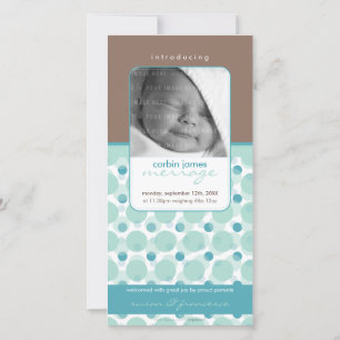 Faire-part PHOTO DOUCE ANNONCES DE NAISSANCE :: Bonjour bébé