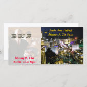 Faire-part photo du mariage de Las Vegas (Devant / Derrière)