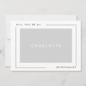 Faire-part Photo d'une proposition de servante minimale moder (Devant)