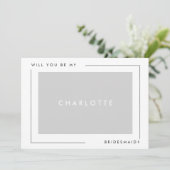 Faire-part Photo d'une proposition de servante minimale moder (Debout devant)