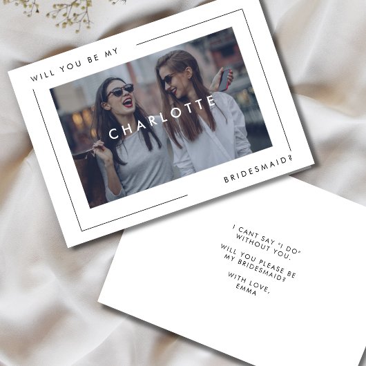 Faire-part Photo d'une proposition de servante minimale moder