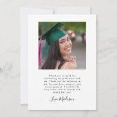 Faire-part photo en Gras Gras GRAD blanc (Dos)