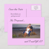 Faire-part Photo Enregistrer la date Carte postale (Devant / Derrière)