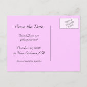 Faire-part Photo Enregistrer la date Carte postale (Dos)