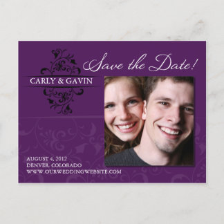 Faire-part Photo Enregistrer la date Carte postale