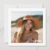 Faire-part photo et fête moderne (Devant)