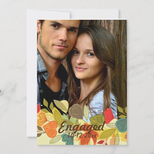 Faire-part photo Fall Garland (Devant)