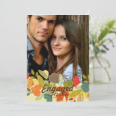 Faire-part photo Fall Garland (Debout devant)