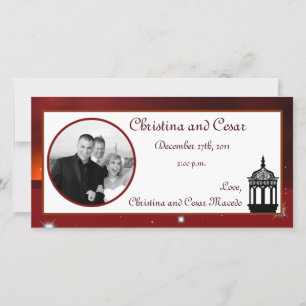 faire-part photo Fiançailles Maroon 4x8